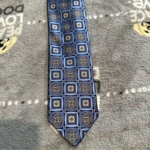JZ Richards 100% Silk Geometric Print Tie